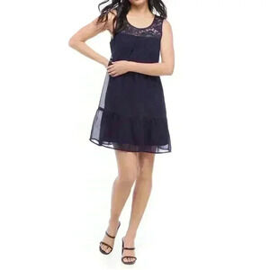 As U Wish Junior's Sleeveless Lace Babydoll Dress